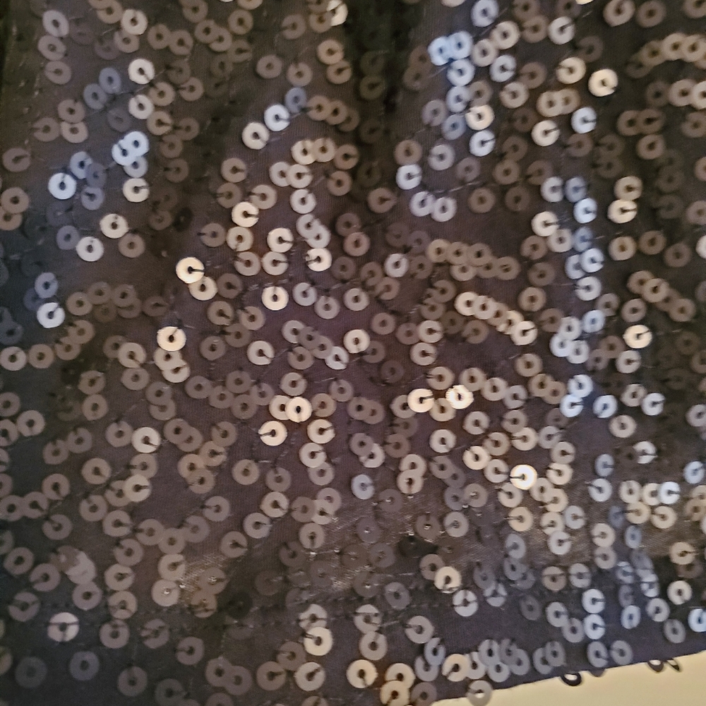 Calvin Klein 3/4 Sleeve Sequin Top - Picture 3 of 5